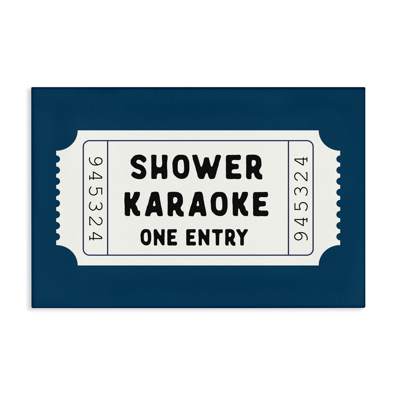 Stupell Industries Shower Karaoke Bathroom Humor Canvas, design by Lettered and Lined